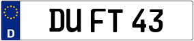 Trailer License Plate
